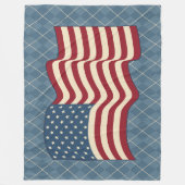 Patriottische Amerikaanse vlag Rustige Blanket Gif Fleece Deken (Voorkant)