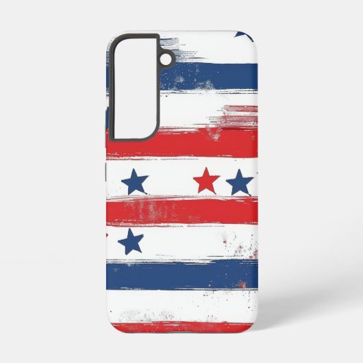 Patriottische Amerikaanse vlag Samsung Galaxy Hoesje (Achterkant)