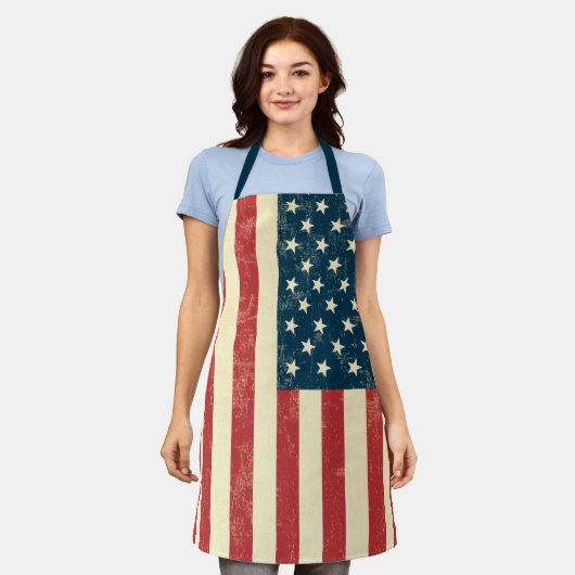 Patriottische Amerikaanse vlag Schort (Gedragen)