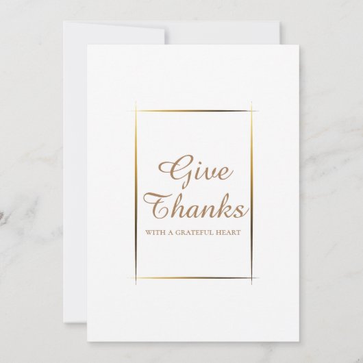 Patriottische Amerikaanse vlag Script Thanksgiving Kaart (Achterkant)