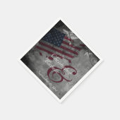 Patriottische Amerikaanse vlag Servet (Hoek)