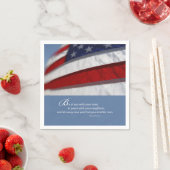 Patriottische, Amerikaanse vlag Servet (Insitu)