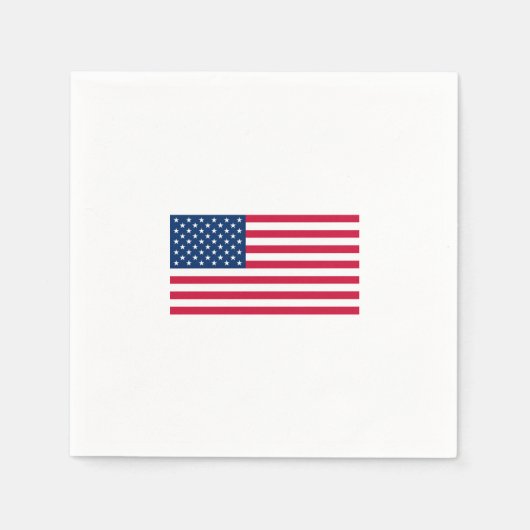 Patriottische Amerikaanse vlag servetten (Voorkant)