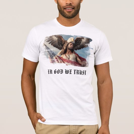 *~* Patriottische Amerikaanse Vlag Shirt AP27 Eagl (Voorkant)