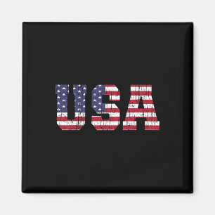 Patriottische Amerikaanse Vlag Shirt Heren Dames K Magneet