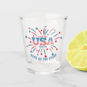 Patriottische Amerikaanse vlag Shot Glas