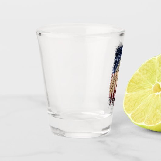 Patriottische  Amerikaanse vlag Shot Glas (Links)