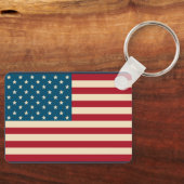 Patriottische Amerikaanse vlag Sleutelhanger (Voorkant)