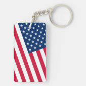 Patriottische Amerikaanse vlag Sleutelhanger (achterkant)