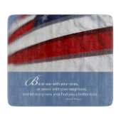 Patriottische, Amerikaanse vlag Snijplank (Voorkant)