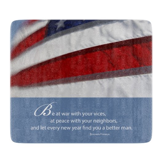 Patriottische, Amerikaanse vlag Snijplank (Voorkant)