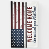 Patriottische Amerikaanse vlag Spandoek (Verticaal)