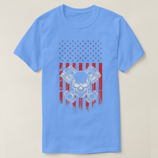 Patriottische Amerikaanse vlag Spierkraan Enthusia T-shirt (Design voorkant)