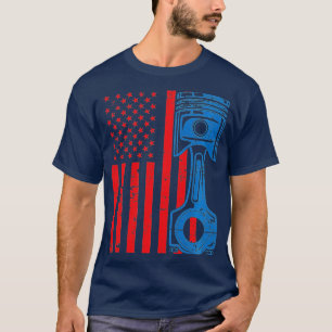 Patriottische Amerikaanse vlag Spierkraan  T-shirt