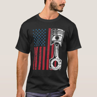 Patriottische Amerikaanse vlag Spierkraan  T-shirt
