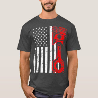 Patriottische Amerikaanse vlag Spierkraan T-shirt