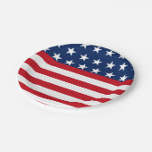 Patriottische Amerikaanse vlag Star en Stripes USA Papieren Bordje (Gekanteld)