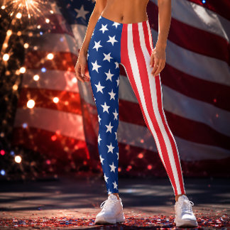 Patriottische Amerikaanse vlag Stars & Stripes Ame Leggings