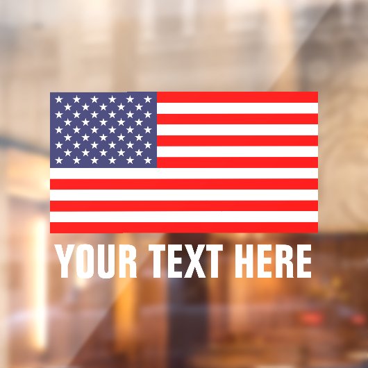 Patriottische Amerikaanse vlag statische transpara Raamsticker (Vel 2)
