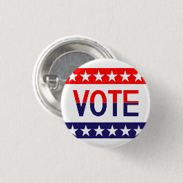 Patriottische Amerikaanse Vlag Stem Ronde Button 3,2 Cm