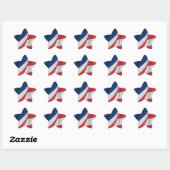 Patriottische Amerikaanse vlag Ster Sticker (Vel)