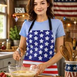 Patriottische Amerikaanse vlag Sterren en Strepen  Schort