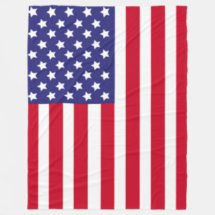 Patriottische Amerikaanse vlag Sterren & Strepen A Fleece Deken