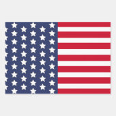 Patriottische Amerikaanse vlag Sterren & Strepen A Inpakpapier Vel (Voorkant)