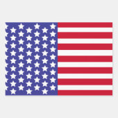 Patriottische Amerikaanse vlag Sterren & Strepen A Inpakpapier Vel (Voorkant)