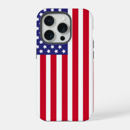 Patriottische Amerikaanse vlag Sterren & Strepen A iPhone 15 Pro Case