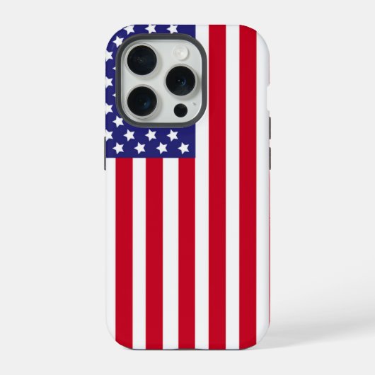 Patriottische Amerikaanse vlag Sterren & Strepen A iPhone Hoesje (Achterkant)