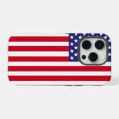 Patriottische Amerikaanse vlag Sterren & Strepen A iPhone Hoesje (Achterkant horizontaal)