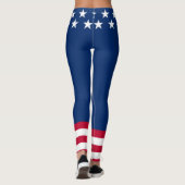 Patriottische Amerikaanse vlag Sterren & Strepen A Leggings (Achterkant)