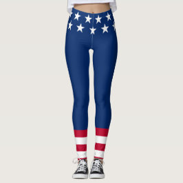 Patriottische Amerikaanse vlag Sterren & Strepen A Leggings