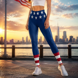 Patriottische Amerikaanse vlag Sterren & Strepen A Leggings