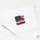 Patriottische Amerikaanse vlag Sticker (Envelop)