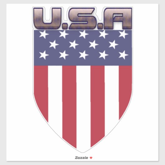 Patriottische Amerikaanse vlag Sticker (Vel)