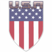 Patriottische Amerikaanse vlag Sticker (Voorkant)