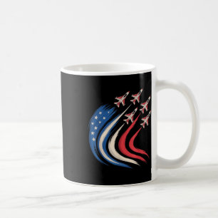 Patriottische Amerikaanse vlag straaljager 4th of Koffiemok