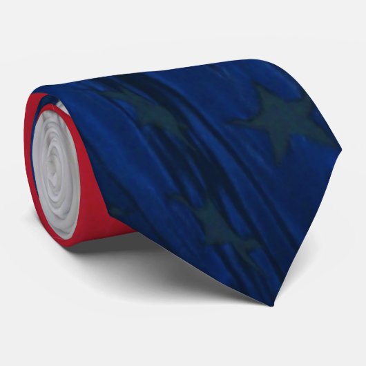 Patriottische Amerikaanse vlag Stropdas (Opgerold)