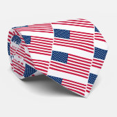 Patriottische Amerikaanse vlag Stropdas (Opgerold)