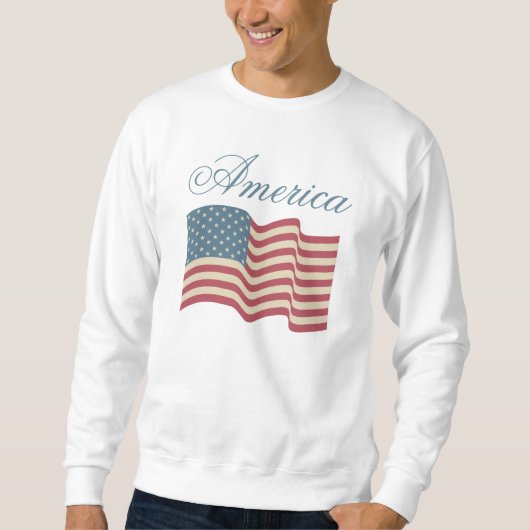 Patriottische Amerikaanse vlag sweatshirt (Voorkant)