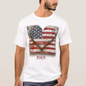 Patriottische Amerikaanse vlag T-shirt (Voorkant)