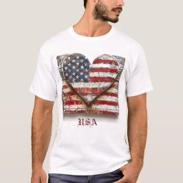 Patriottische Amerikaanse vlag T-shirt