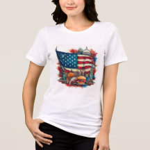 Patriottische Amerikaanse vlag T-Shirt