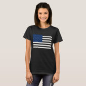 Patriottische Amerikaanse vlag T-shirt (Voorkant volledig)