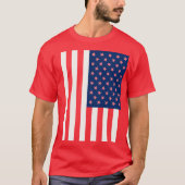 Patriottische Amerikaanse vlag T-shirt (Voorkant)