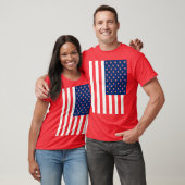 Patriottische Amerikaanse vlag T-shirt (Unisex)