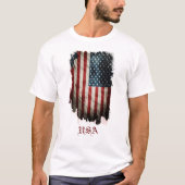 Patriottische Amerikaanse vlag T-shirt (Voorkant)