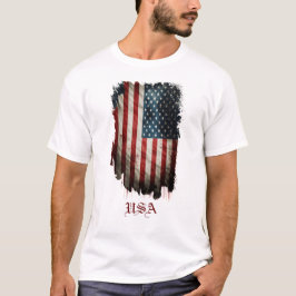 Patriottische Amerikaanse vlag T-shirt